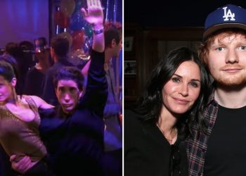 Courteney Cox and Ed Sheeran Re-Create Friends Dance | Video
