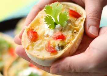 Cinco de Mayo Recipe: Mini Green Chicken Poblano Enchilada Boats